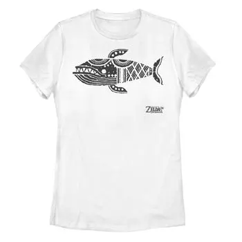 Детская футболка Nintendo Legend Of Zelda Links с изображением Awakening Whale Glyph Licensed Character, белый