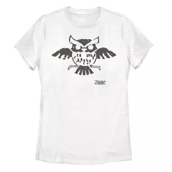 Детская футболка Nintendo Legend Of Zelda Links с рисунком Awakening Owl Glyph Licensed Character, белый