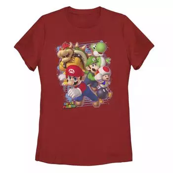 Детская футболка Nintendo Super Mario Luigi Bowser с графическим рисунком Licensed Character