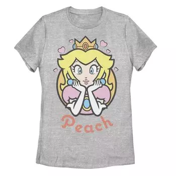 Детская футболка Nintendo Super Mario Princess с персиковым рисунком Licensed Character