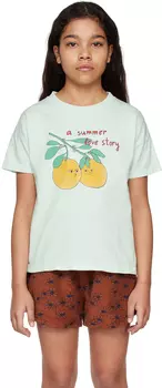 Детская футболка Off-White с надписью Love Story The Campamento