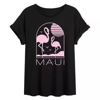 Детская футболка оверсайз с рисунком Maui Flamingos Licensed Character