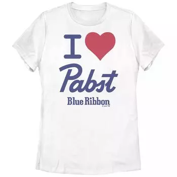 Детская футболка Pabst Blue Ribbon с графическим логотипом I Love Pabst Licensed Character