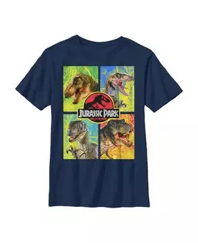 Детская футболка «Парк Юрского периода Т. Рекс и Велоцираптор» для мальчика NBC Universal