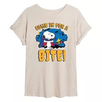 Детская футболка Peanuts Snoopy & Woodstock Come In For A Bit Licensed Character, бежевый
