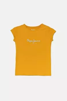 Детская футболка Pepe Jeans, оранжевый