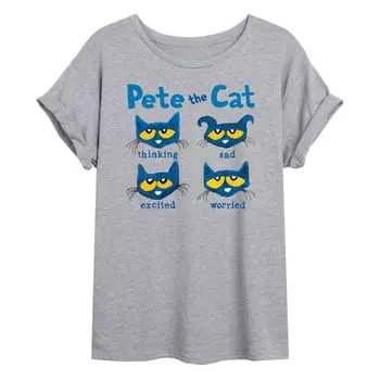 Детская футболка Pete The Cat Face с объемным рисунком Licensed Character