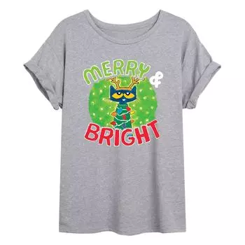 Детская футболка Pete The Cat с рисунком Merry & Bright Oversized Licensed Character