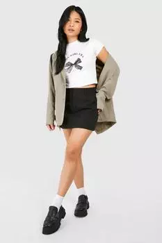 Детская футболка Petite Cool Girl Era boohoo, белый