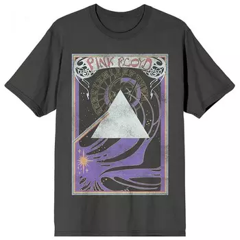 Детская футболка Pink Floyd с треугольными рукавами и графическим рисунком Licensed Character, черный