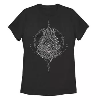 Детская футболка Pink Lotus с графическим рисунком Geo Design
