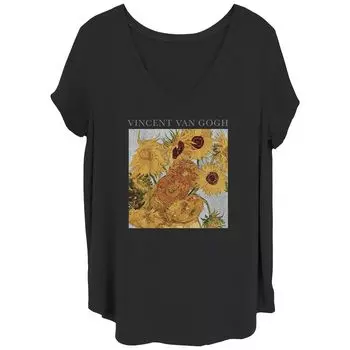 Детская футболка Plus Vincent Van Gogh с желтыми цветами и рисунком Licensed Character