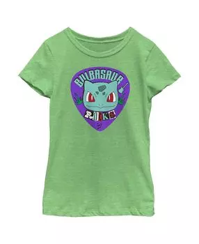 Детская футболка Pokemon Bulbasaur Rocks для девочек Nintendo