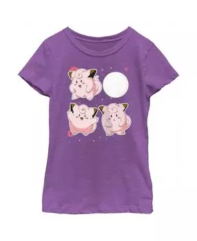 Детская футболка Pokemon Clefairy Evolution для девочек Nintendo