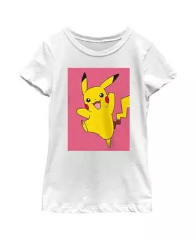 Детская футболка Pokemon Pikachu So Happy Jump High для девочек Nintendo