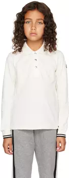 Детская футболка-поло Off-White с длинным рукавом Moncler Enfant