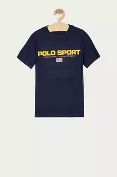 Детская футболка Polo Ralph Lauren, темно-синий