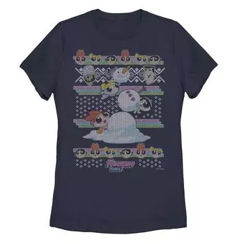 Детская футболка Power Puff Girls с рисунком Holiday Argyle Licensed Character
