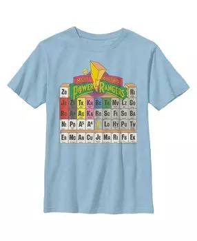 Детская футболка Power Rangers с периодической таблицей героев для мальчика Hasbro
