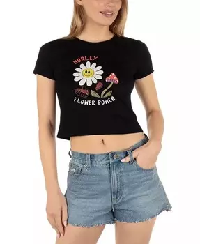 Детская футболка Powered Up для юниоров Hurley, черный