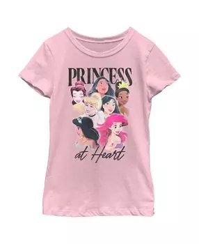 Детская футболка Princess at Heart для девочек Disney