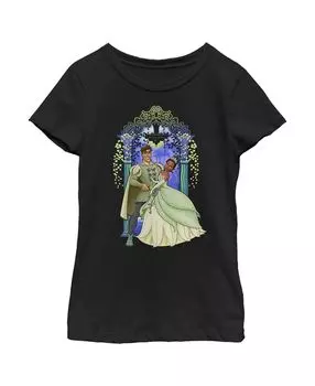 Детская футболка «Принцесса и лягушка в свадебной позе» для девочек Disney