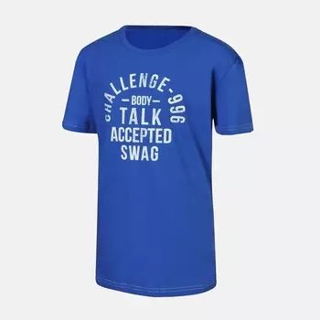 Детская футболка разделяет вызов принят Body Talk, белый