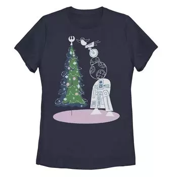 Детская футболка «Рождественские дроиды» с изображением «Звездных войн» и елкой Star Wars