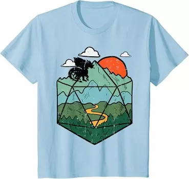 Детская футболка RPG Mountain Gamer, голубой