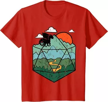 Детская футболка RPG Mountain Gamer, красный