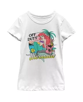 Детская футболка «Русалочка» для девочек «Вне службы Ариэль» Disney