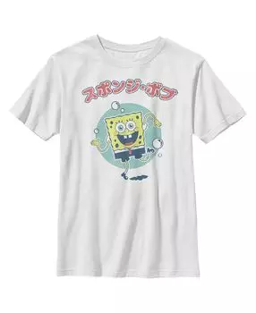 Детская футболка с эффектом потертости «Танцующий Боб» для мальчиков «Губка Боб Квадратные Штаны» Nickelodeon