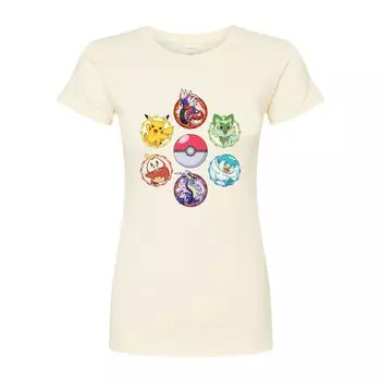 Детская футболка с блестящим значком Pokemon и графическим рисунком Pokemon