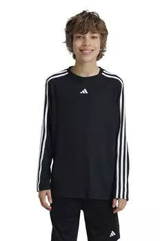 Детская футболка с длинным рукавом adidas J TR-ES 3S LS, черный