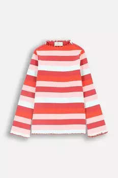 Детская футболка с длинным рукавом из кожи крокодила Coccodrillo, мультиколор