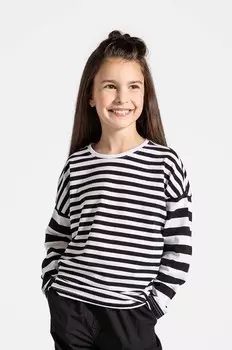 Детская футболка с длинным рукавом из кожи крокодила Coccodrillo, белый