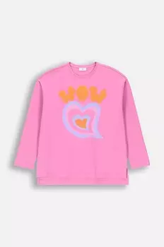 Детская футболка с длинным рукавом из кожи крокодила Coccodrillo, розовый