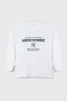 Детская футболка с длинными рукавами Abercrombie & Fitch, белый