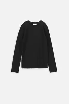 Детская футболка с длинными рукавами Coccodrillo, черный