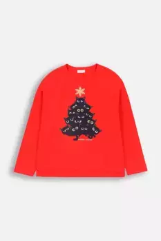 Детская футболка с длинными рукавами Coccodrillo, красный