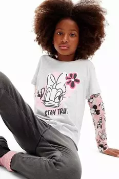 Детская футболка с длинными рукавами Desigual, серый