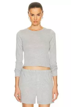 Детская футболка с длинными рукавами Eterne, цвет Heather Grey