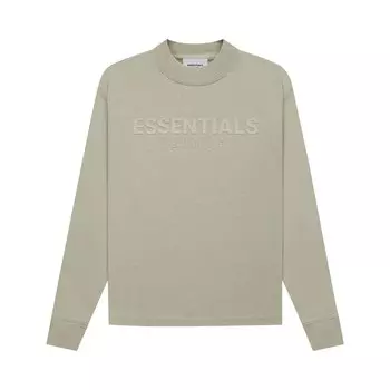 Детская футболка с длинными рукавами Fear of God Essentials, цвет Фисташковый