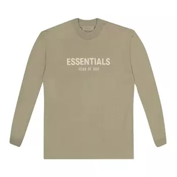 Детская футболка с длинными рукавами Fear of God Essentials, Морская пена