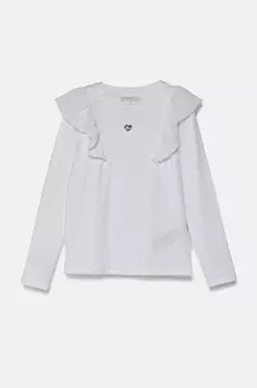 Детская футболка с длинными рукавами Guess, белый