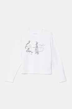 Детская футболка с длинными рукавами Guess, белый