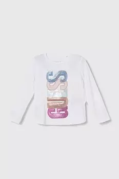 Детская футболка с длинными рукавами Guess, белый