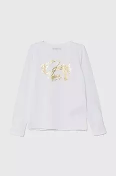Детская футболка с длинными рукавами Guess, белый