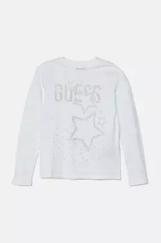 Детская футболка с длинными рукавами Guess, белый