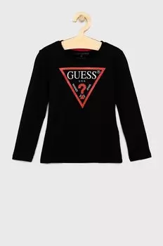 Детская футболка с длинными рукавами Guess, черный